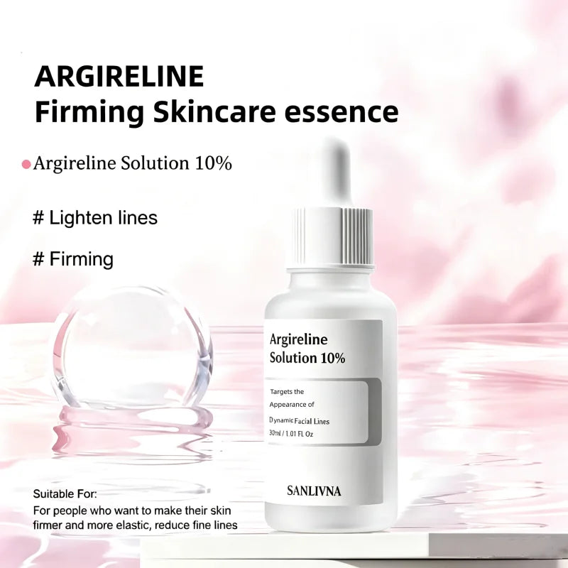 Korean Skincare Argireline Solution 10% Serum,Hydrating Anti-Aging Booster Face Serum Firming Smooth Skin Beauty Products 30ml