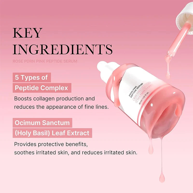Korean Premium Peptide Collagen Serum Deep Hydration Refine Skin Texture