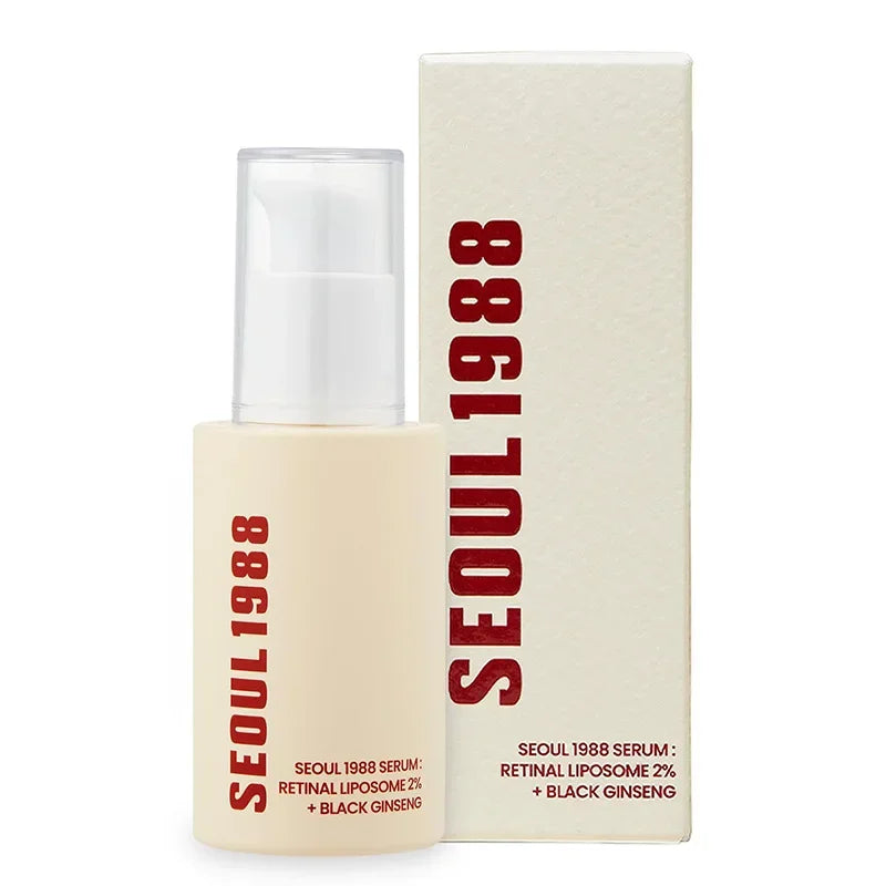 Seoul 1988 Retinol Ginseng Eye Cream Face Cream Set Anti-aging Firm Moisturizer Diminish Wrinkles Eye Essence Facial Care Repair