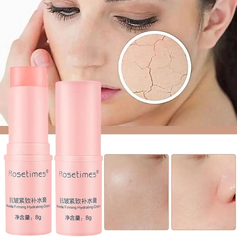 Rosetimes Instant Wrinkle Bounce Multi Balm Stick - Hydrating Anti Aging Moisturizer For Face Neck Korean Skin Care Beauty Stick