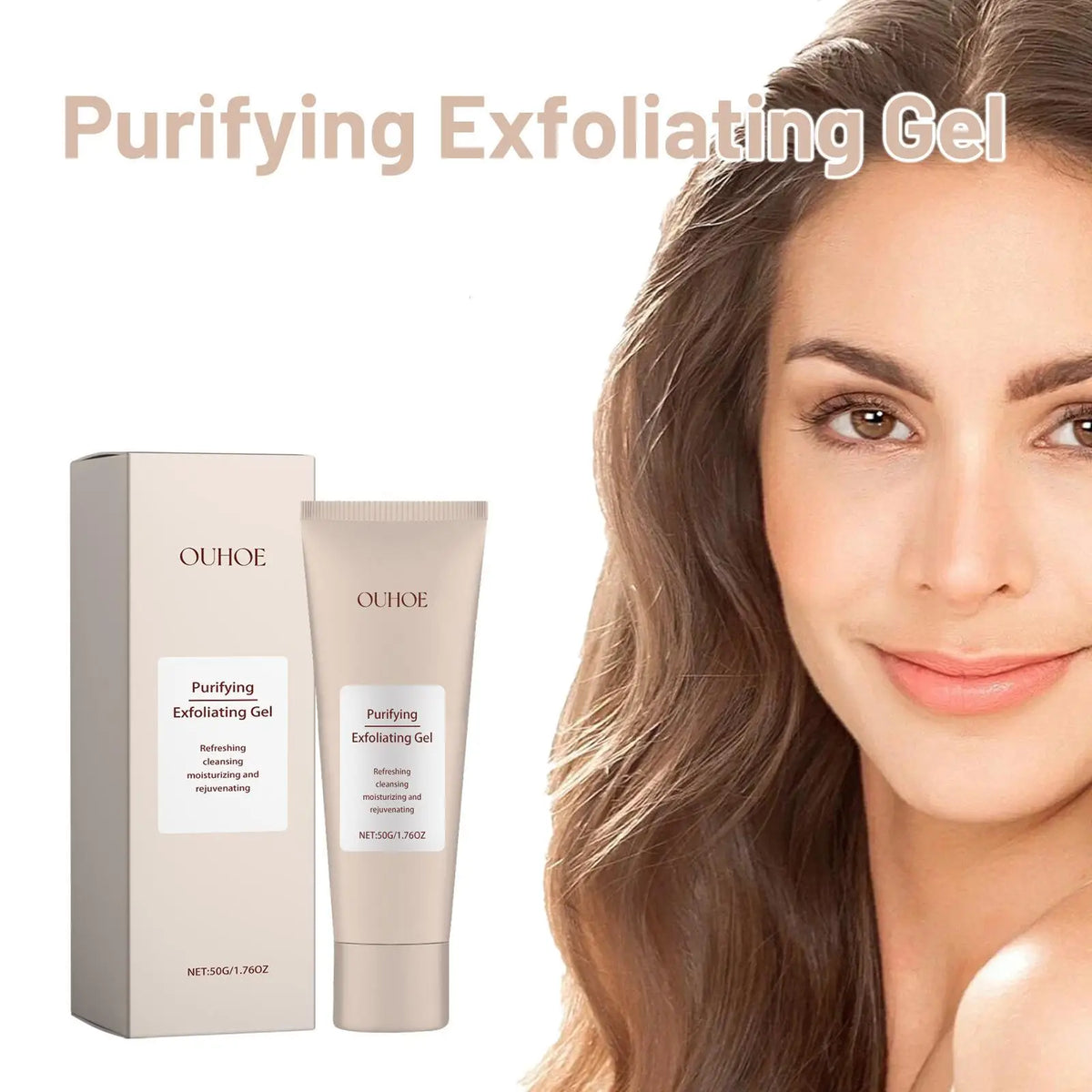 Exfoliating Gel: Skin Gentle Cleansing, Pores Rejuvenation, Blackhead & Acne Control