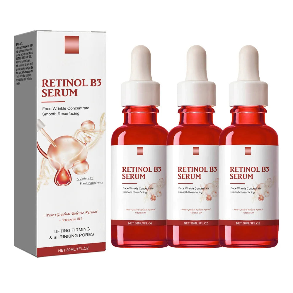 Retinol B3 Face Essence Deep Moisturizing Nourish Younger Fade Fine Line Lifting Firming Repair Smooth Tighten Serum Skin Care