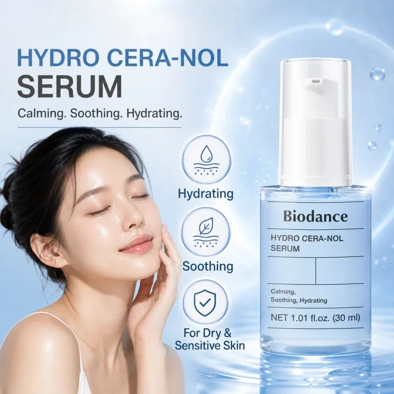 Korean Skincare Collagen Peptide & Hydro Cera-nol Serum,Facial Pore Minimizing,Firming and Hydration Boost Serum 30ml