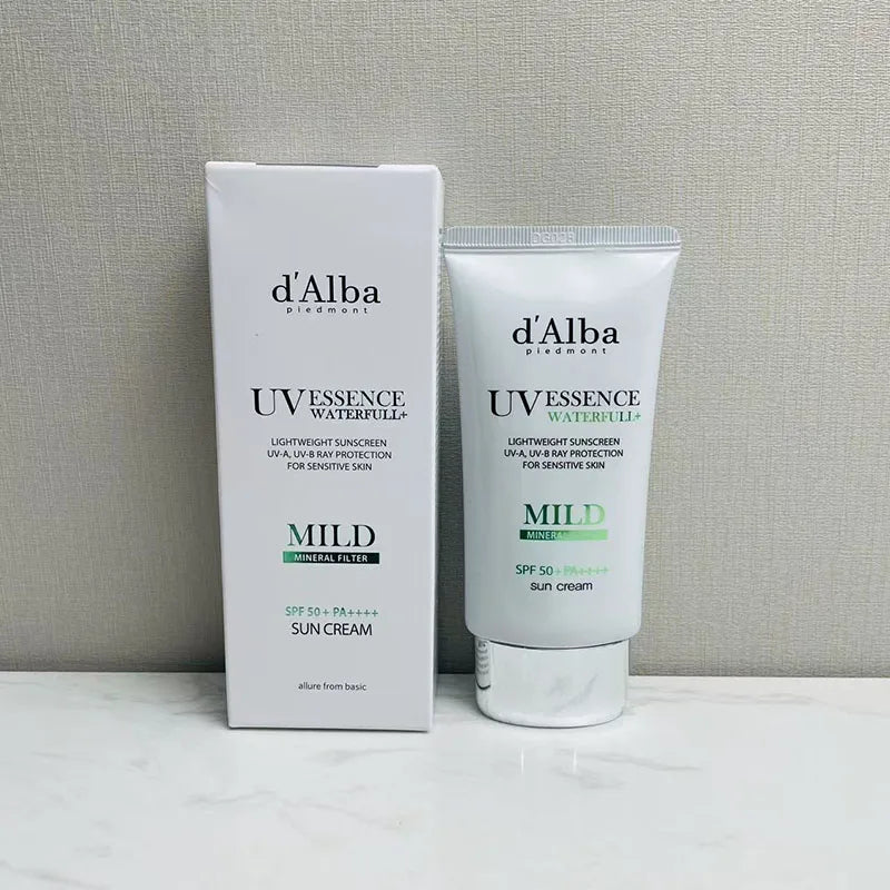 d'Alba Sunscreen Purple UV Essence Waterfull Sun Cream 50mL SPF50+ PA++++ Moisturizing Gentle Nourishing Refreshing Skin Care