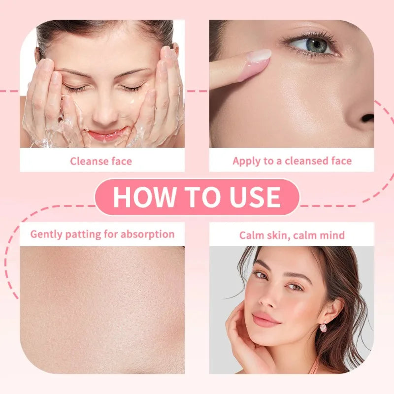 Korean Salmon DNA PDRN Pink Peptide Serum,Niacinamide Pink Glow Facial Serum,Deep Hydration Dull Skin,Uneven Skin Tone Face Care