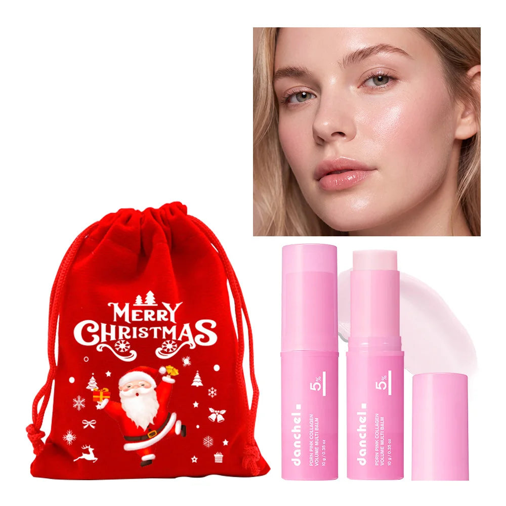 PDRN Pink Collagen Multi Volume Balm Stick Anti Aging Firming Anti Wrinkle For Eye Neck Forehead Smile Lines