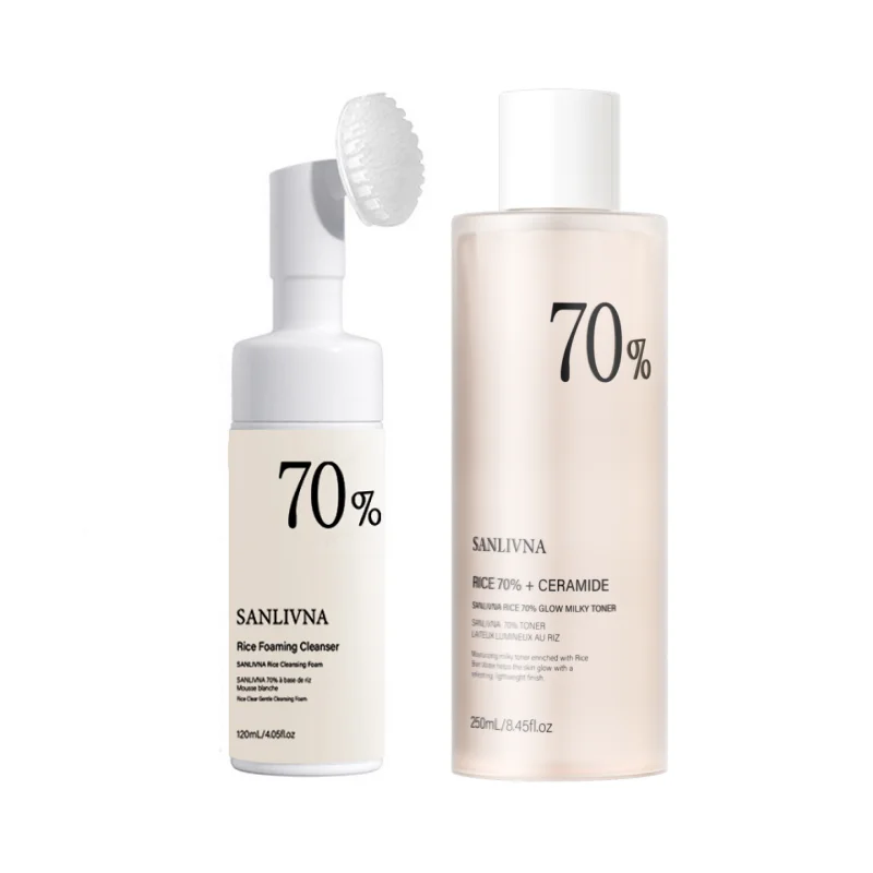Rice Cleansing Mousse,Deep Cleansing Face Wash 120ml Gentle Pore Cleansing & Makeup Removal,Hydrating Face Cleansing Products