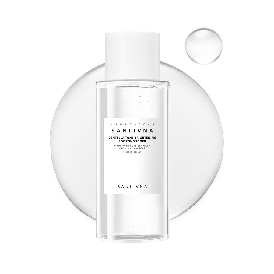 SANLIVNA Centella Asiatica Tone Brightening Boosting Toner Facial Deep Hydrationand Soothing Care Toner Suitable for Dull Skin