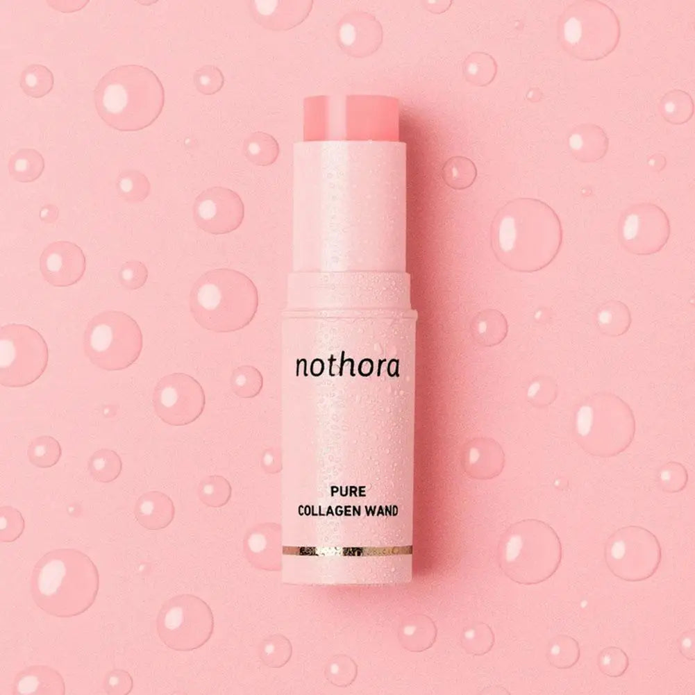 Nothora Pure Collagen Wand Pink Multi Balm Stick Enhance Radiance Boost Elasticity Facial Moisturizer Plumping For Face Eye Neck