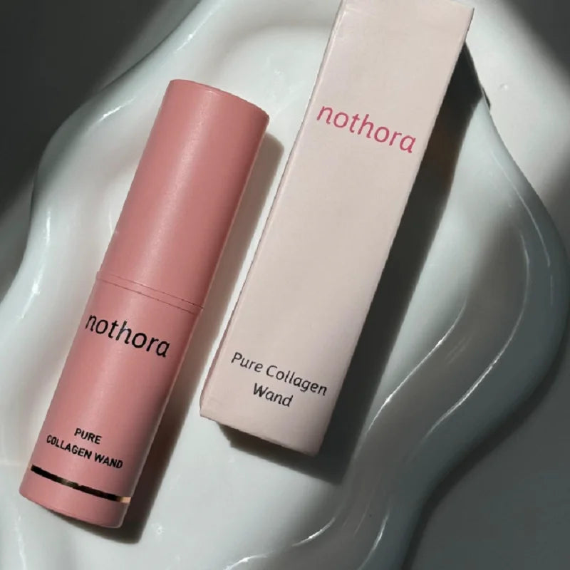Nothora Pure Collagen Wand Pink Multi Balm Stick Enhance Radiance Boost Elasticity Facial Moisturizer Plumping For Face Eye Neck