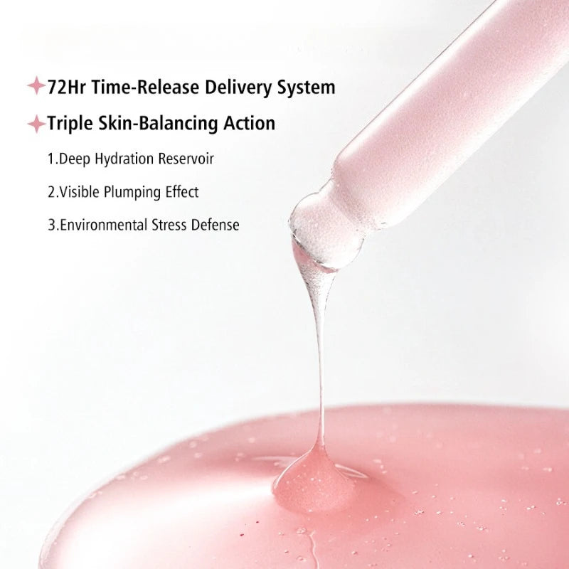 Korean Salmon DNA PDRN Pink Peptide Serum,Niacinamide Pink Glow Facial Serum,Deep Hydration Dull Skin,Uneven Skin Tone Face Care