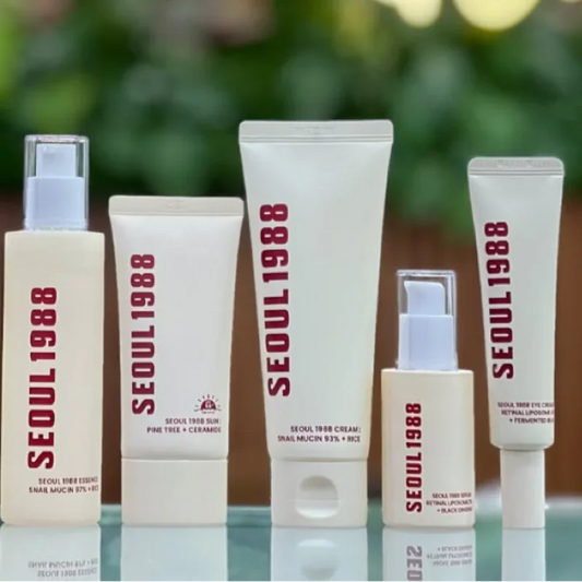Seoul 1988 Retinol Ginseng Eye Cream Face Cream Set Anti-aging Firm Moisturizer Diminish Wrinkles Eye Essence Facial Care Repair