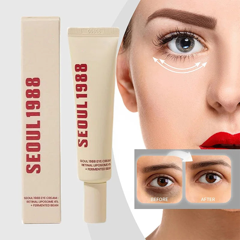 Seoul 1988 Retinol Ginseng Eye Cream Face Cream Set Anti-aging Firm Moisturizer Diminish Wrinkles Eye Essence Facial Care Repair