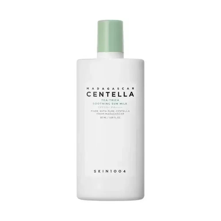 Korean Centella Air-fit Sun Cream,Tea‑Trica Sunscreen Milk and Poremizing Velvet Finish Sun Cream Face Anti-aging Skincare 50ml