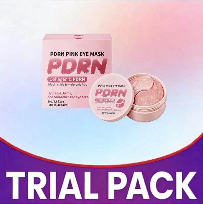 PDRN Pink Gel Under Eye Patches 30 Pairs | Moisturizing, Soothing, Firming, Reduce Fine Lines for Delicate Eye Skin