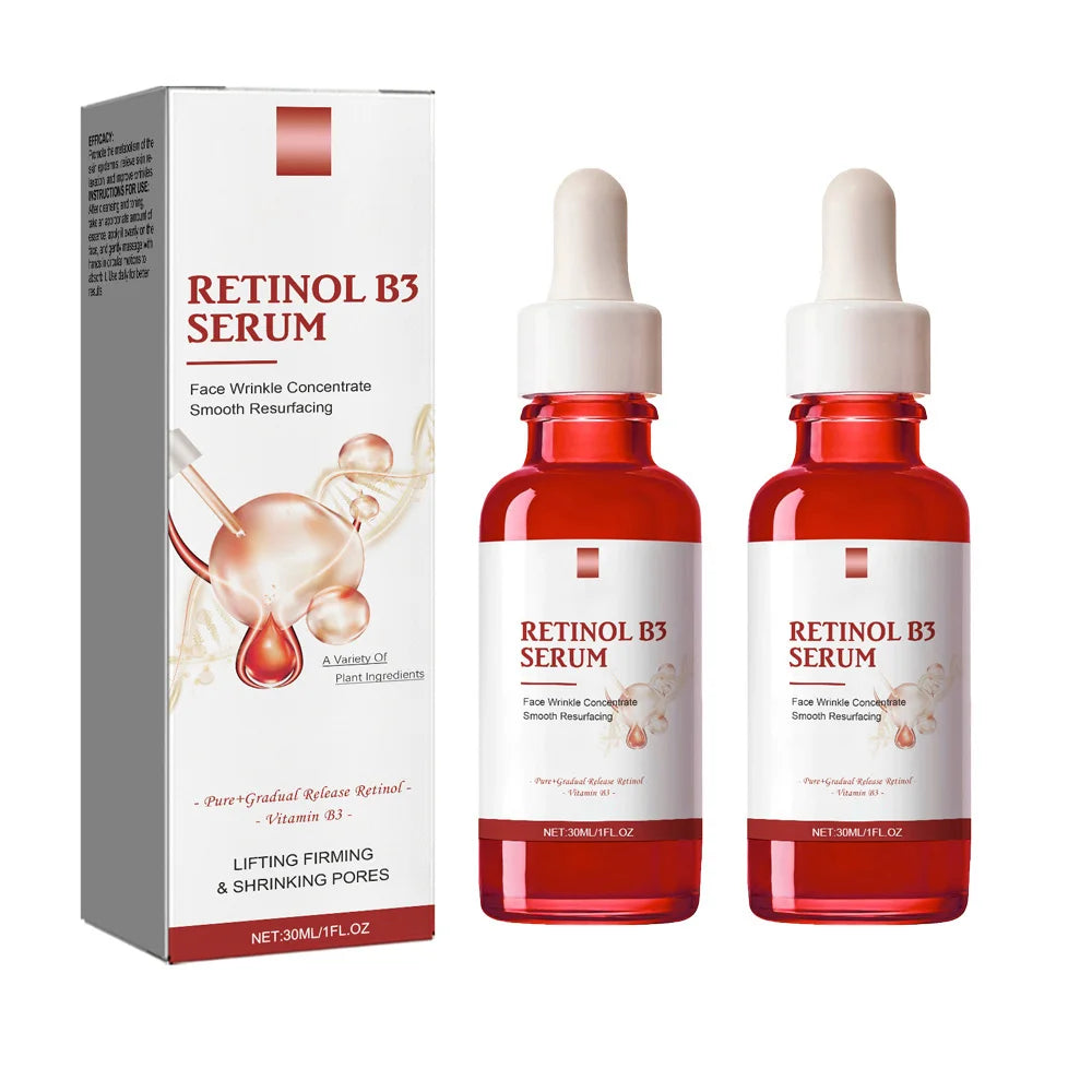 Retinol B3 Face Essence Deep Moisturizing Nourish Younger Fade Fine Line Lifting Firming Repair Smooth Tighten Serum Skin Care