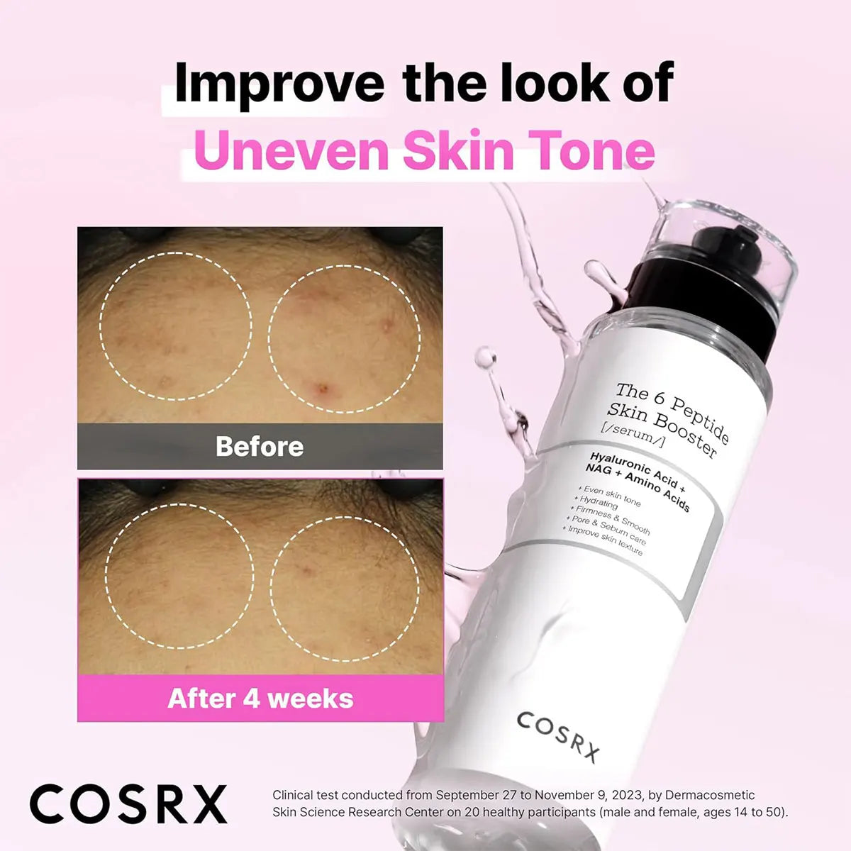 COSRX The 6 Peptide Collagen Booster Toner Serum 150ml, Fast Absorption, Soft Skin Touch, Korean Cosmetics, Korean Skincare